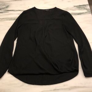 Ro & De black long sleeve blouse. Size S.